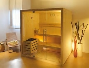 Sauna  a tutta vetrata-misure: 180x 150