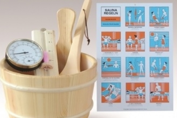 ACCESSORI PER SAUNA FINLANDSE-Secchielli,Clessidre,termoigrometri...