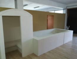 bagno turco e vasca idromassaggio in eps da assemblare