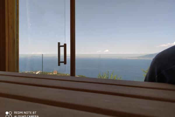 SAUNA B&B SORRENTO-progetto e costruzione SUOMISAUNA
