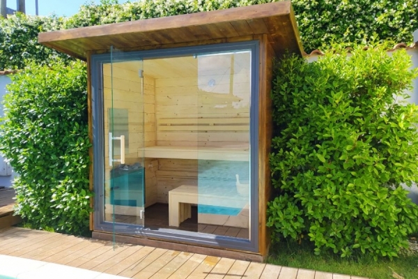 SAUNA Artigianale  PER GIARDINO con STUFA  LEGNA/ Promozione fino al 30 Aprile