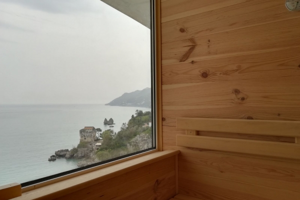 O'SOLE MIO! SAUNA CON VISTA MARE!